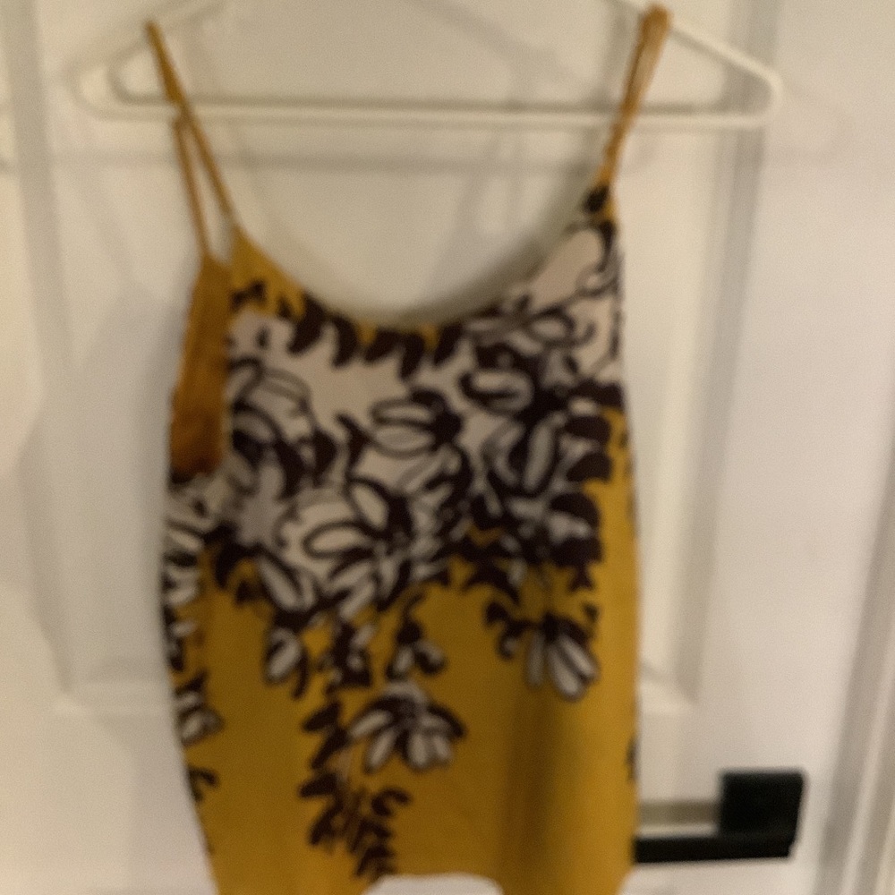 The Limited - Adjustable Spaghetti Strap Blouse - Gold & Purple - Ladies Size M - Picture 4 of 8